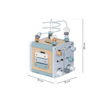 Manipulationswürfel aus Holz blau