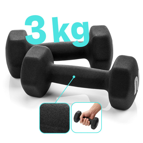 Gusseisenhantelset 2x3 kg Meteor