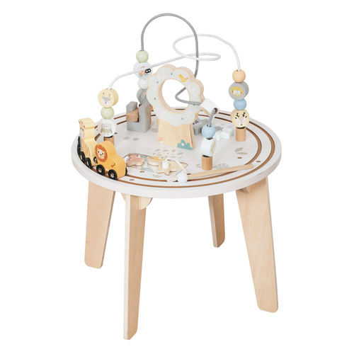 Labyrinthspieltisch aus Holz