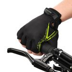 Fahrradhandschuhe Meteor MX12 S schwarz/neongelb