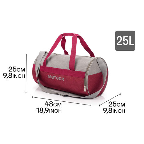 Fitness Tasche Meteor Siggy 25 l lila/grau