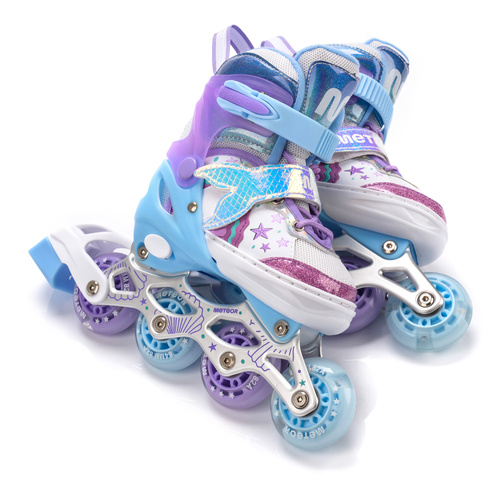 Inlineskates 4-in-1 Meteor für Kinder S 30-33 Mermaid