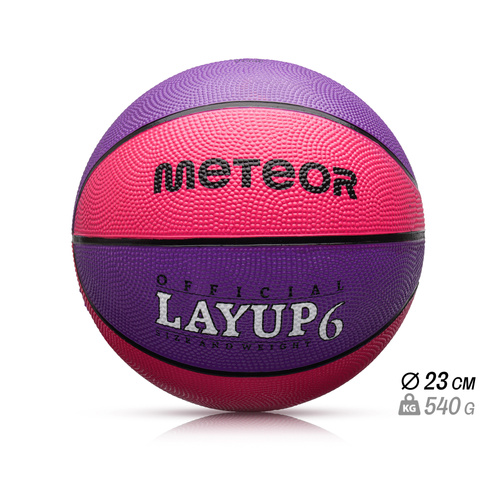 Basketball Meteor Layup 6 rosa/violett