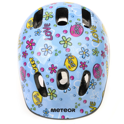 Kinderfahrradhelm Meteor MV6-2 S 48-52 cm Kiss Love