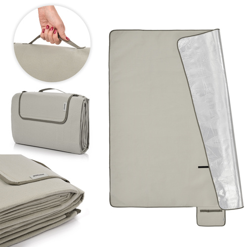Picknickdecke Meteor 150x190 cm grau-beige