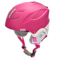 Skihelm Meteor Lumi S 53-55 cm rosa/weiss