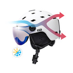 Skihelm Meteor Glide M 55-58 cm weiß