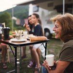 Meteor Pesta wood klapptisch mit stühlen