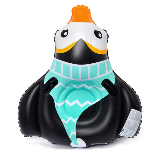 Aufblasbare Schneerutscher Meteor Penguin Schwarz/Mint