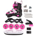 Inlineskates 4-in-1 Meteor für Kinder XS 25-28 Metro
