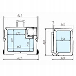 Kompressor-Kühlschrank Meteor CX40 39 l