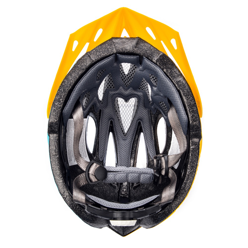 Fahrradhelm Meteor Marven S 52-56 cm blau/weiß/gelb