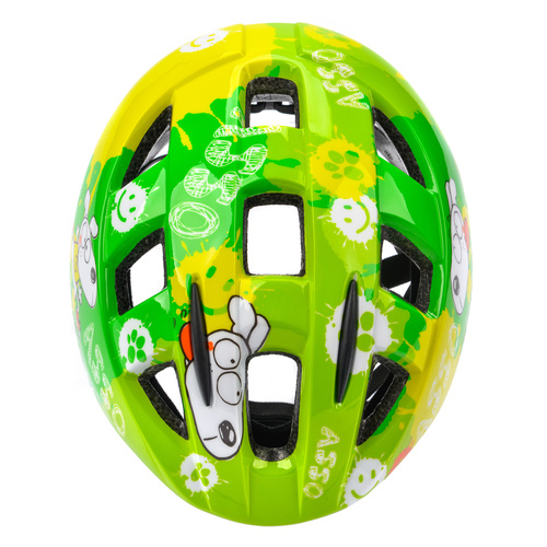Kinderfahrradhelm Meteor PNY11 S 43-48 cm Dogs grün