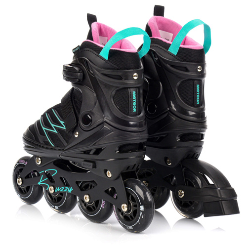 Inlineskates Meteor M 34-38 Buzzy schwarz/pink/minzfarben