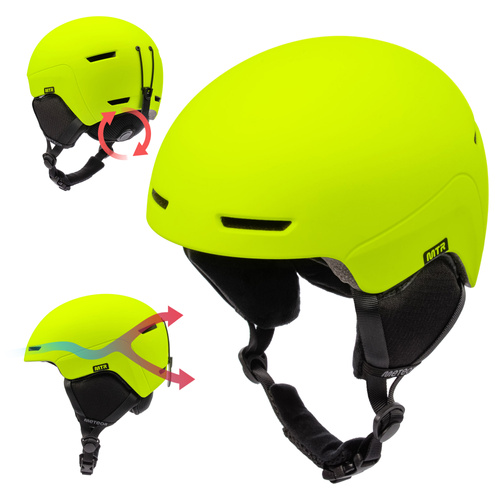 Skihelm Meteor Avalo S 53-55 cm neongelb