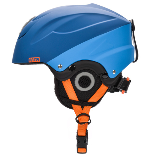 Skihelm Meteor Lumi M 55-58 cm blau/grau
