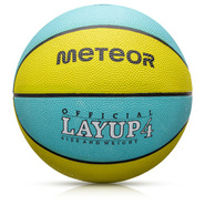 Basketball Meteor Layup 4 gelb/blau