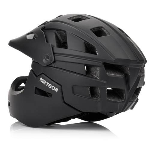 Fullface-Fahrradhelm Meteor Hydra M 55-58 cm schwarz