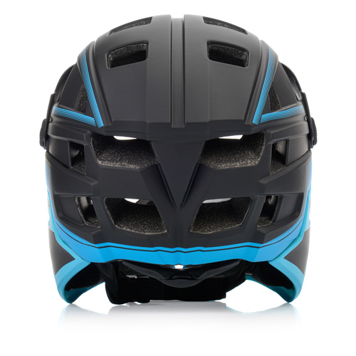 Fullface-Fahrradhelm Meteor Hydra M 55-58 cm schwarz/blau