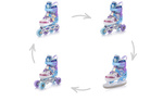 Inlineskates 4-in-1 Meteor für Kinder S 30-33 Mermaid