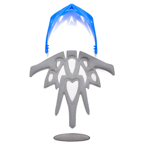 Fahrradhelm Meteor Marven L 58-61 cm grau/blau