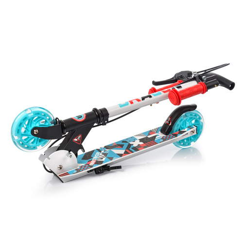Meteor Dragon-Roller LED-Räder, Handbremse, Klappbar