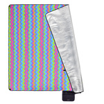 Picknickdecke Meteor 2XL 200x200 cm Zickzack mehrfarbig