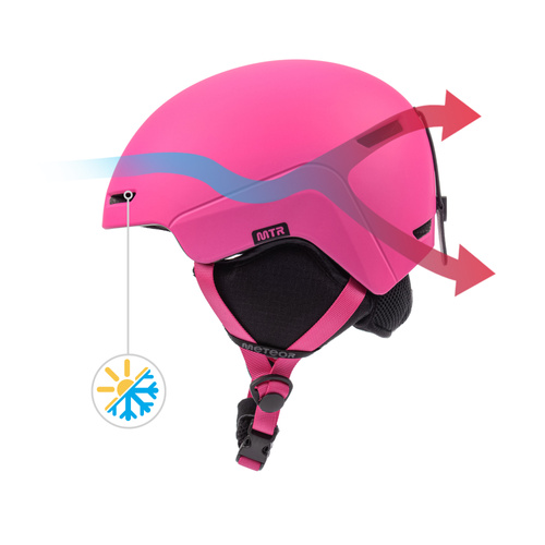 Skihelm Meteor Avalo S 53-55 cm rosa