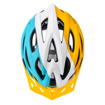 Fahrradhelm Meteor Marven M 55-58 cm blau/weiß/gelb