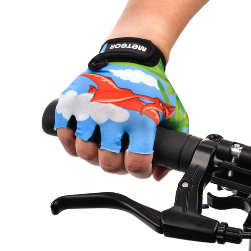 Fahrradhandschuhe Meteor Kids M Dinosaurier