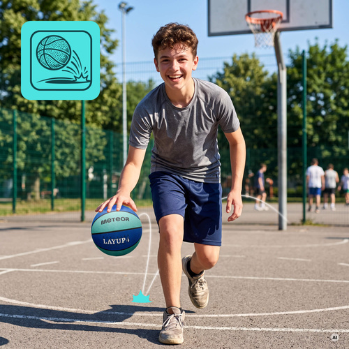 Basketball Meteor Layup 4 blau