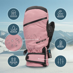 Winterhandschuhe Meteor Hazy S pink/schwarz