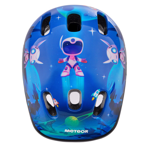 Kinderfahrradhelm Meteor KS06 XS 44-48 cm Alien