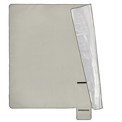 Picknickdecke Meteor 2XL 200x200 cm grau-beige