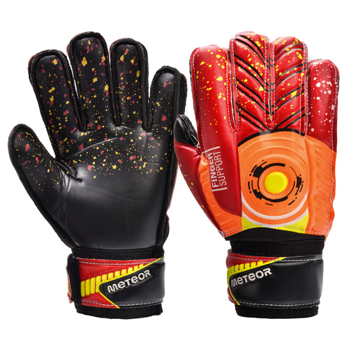 Torwarthandschuhe Meteor Defence 6 schwarz