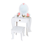 Schminktisch aus Holz mit Zubehör