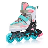 Meteor Rollschuhe S 30-33 rosa/hellblau