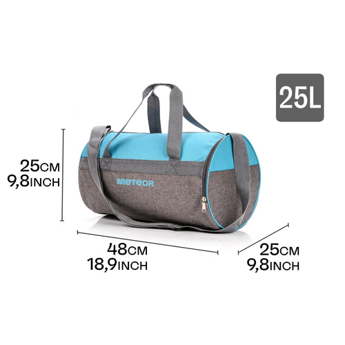 Sporttasche Meteor Siggy 25 l blau/grau melange