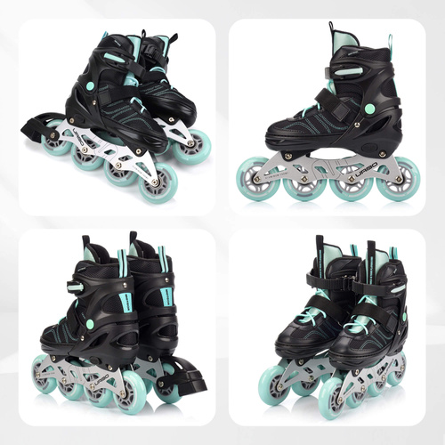 Inlineskates Meteor M 34-37 Urbo schwarz/minzfarben