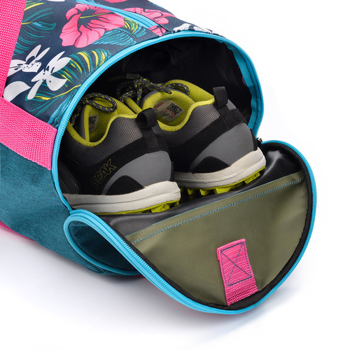 Sporttasche Meteor Siggy 25 l rosa/marineblaue Blumen