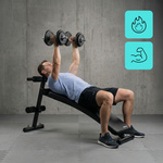 Trainingsbank Meteor, schräg, für Bauchmuskeltraining, bis 150 kg