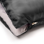 Schlafsack Meteor Freedom schwarz/grau 195x72 cm