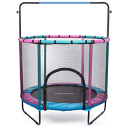 Trampolin für Kinder Meteor TRP-65P 140 cm pink/hellblau