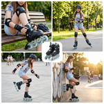 Inlineskates Meteor M 34-37 Urbo schwarz/minzfarben