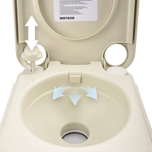 Tragbare Toilette Meteor 20 l creme