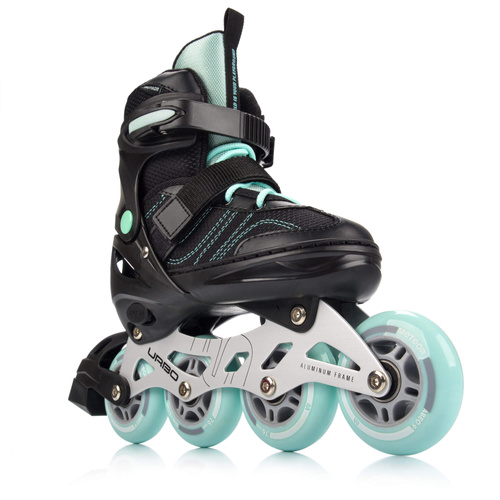 Inlineskates Meteor M 34-37 Urbo schwarz/minzfarben