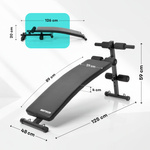 Trainingsbank Meteor, schräg, für Bauchmuskeltraining, bis 150 kg