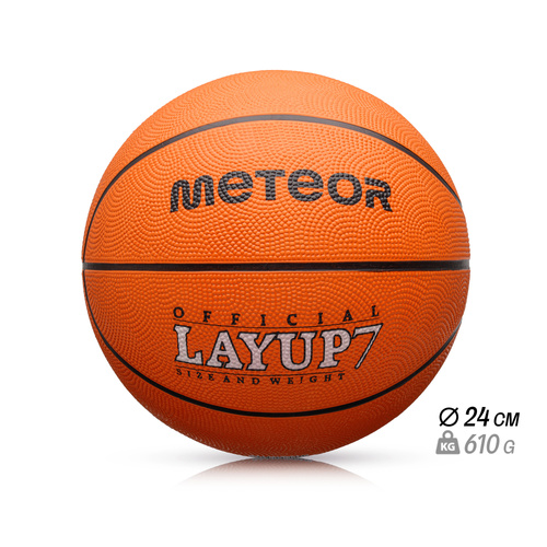 Basketball Meteor Layup 7 Orange