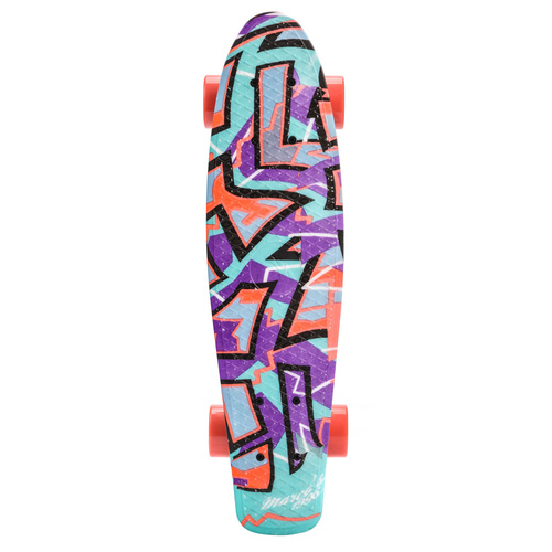 Skateboard Meteor Mehrfarbig Graffiti