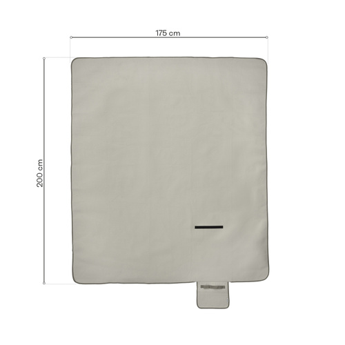 Picknickdecke Meteor XL 175x200 cm grau-beige